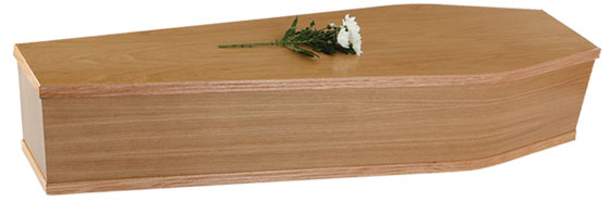 Veneer coffin