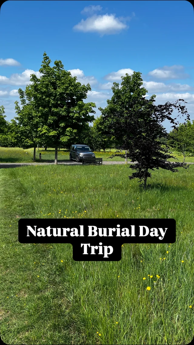 Today I took a lady on what some might say was the strangest day trip ever: a tour around some of the natural burial grounds around Birmingham.

When I met her in January she told me she wanted to be buried at a natural burial ground but when I asked her if she’d visited any, or knew where she wanted to be, she told me she had no family or way of visiting them. So today we planned a route, packed some lunch and a thermos of tea and headed out to explore some places around Birmingham.
And what a day to visit with the sun shining and the grass and flowers really starting to grow 💐🌺🌼
We even saw a 🦌 deer! 

If you’ve ever wondered what a natural burial ground is like then this coming month is a really beautiful time to visit - check out the natural death centre @ndccharity for a list of grounds near you.
 We visited Westall Park, Alne Wood and Temple Fields today .
#naturalburial #greenfunerals #funerals #birminghamfunerals #funeralchoices #